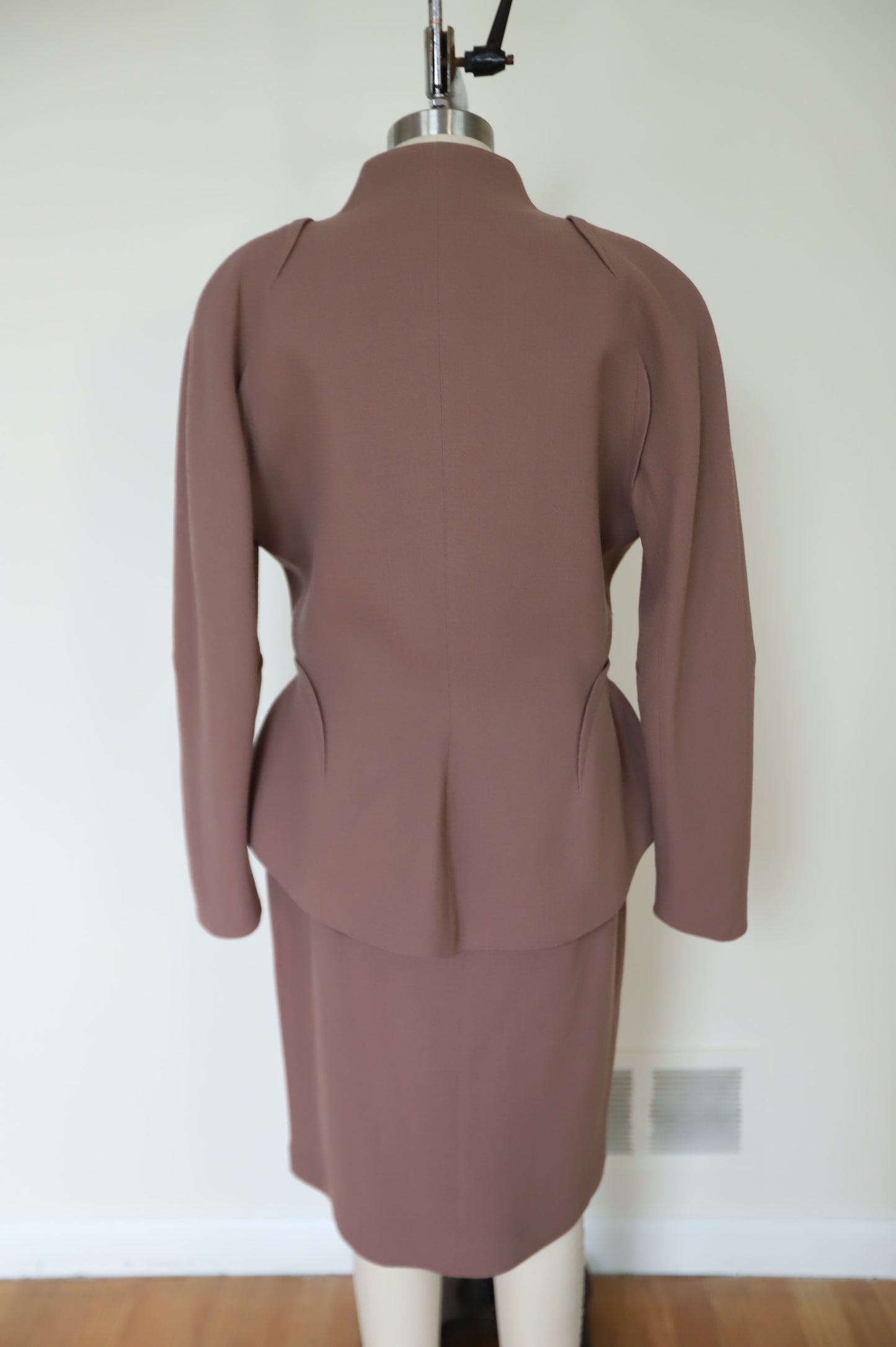 80s/90s Thierry Mugler Wool and Silk Skirt Suit