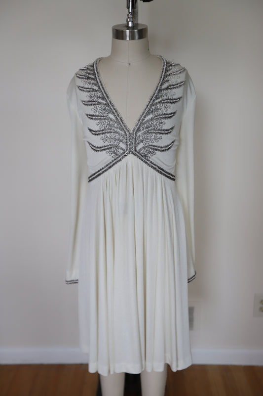 Jack Bryan Mini Empire Waist Bridal Dress