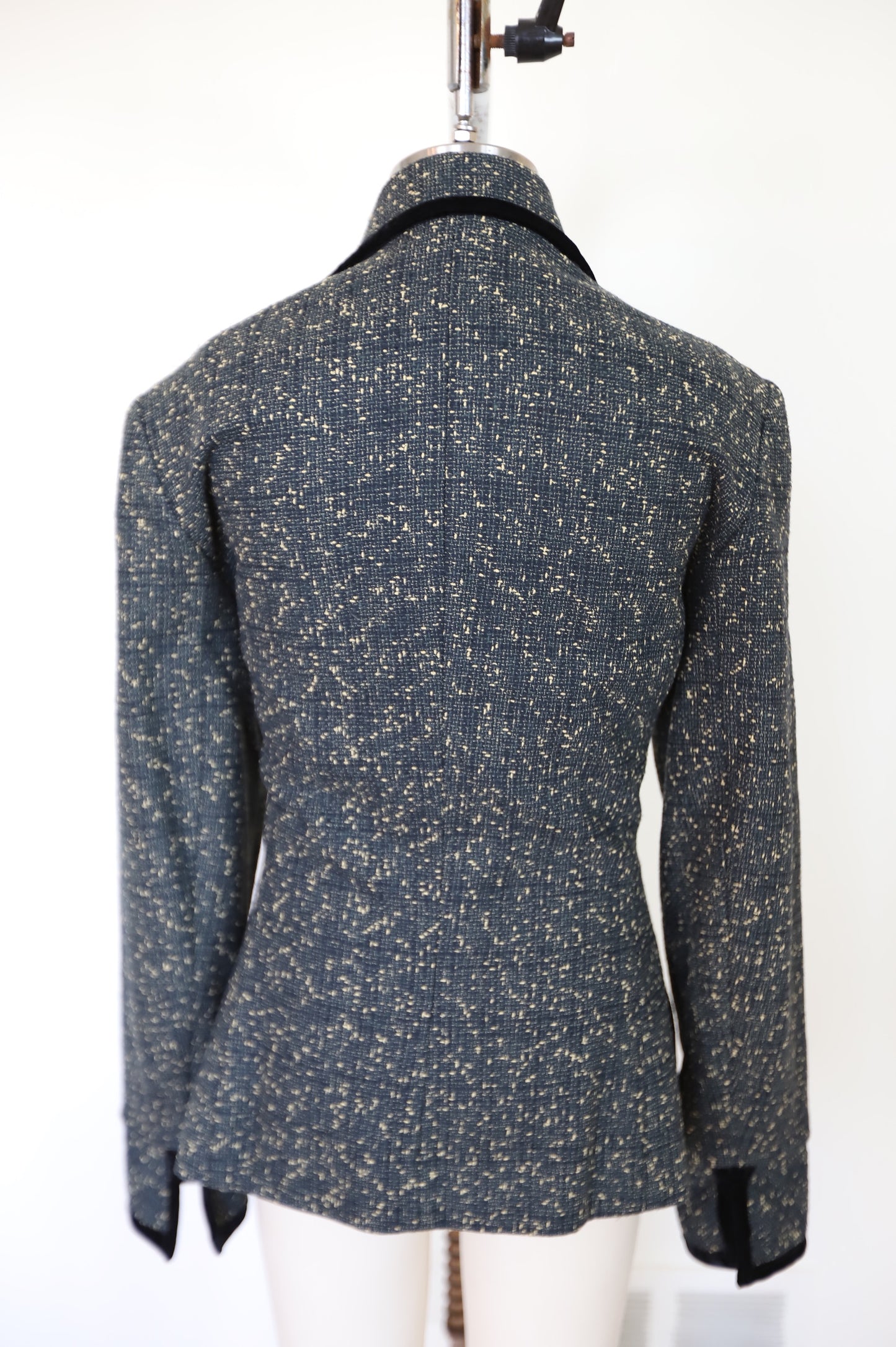 80s/90s Norma Kamali Wool Boucle Blazer