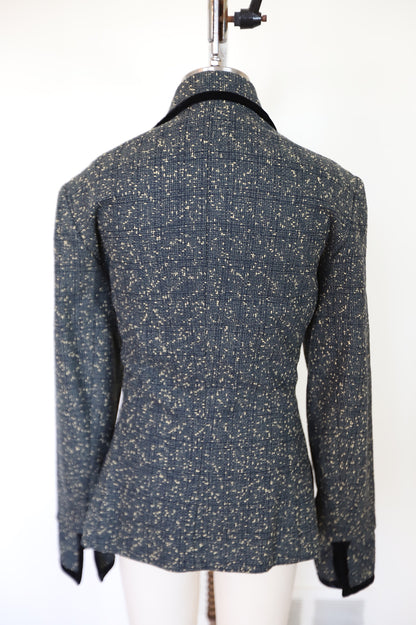 80s/90s Norma Kamali Wool Boucle Blazer