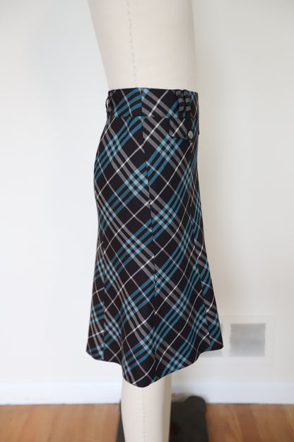 2000s Burberry Plaid Skirt