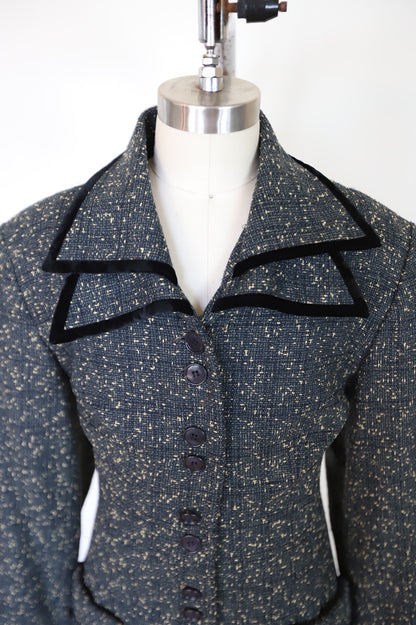 80s/90s Norma Kamali Wool Boucle Blazer