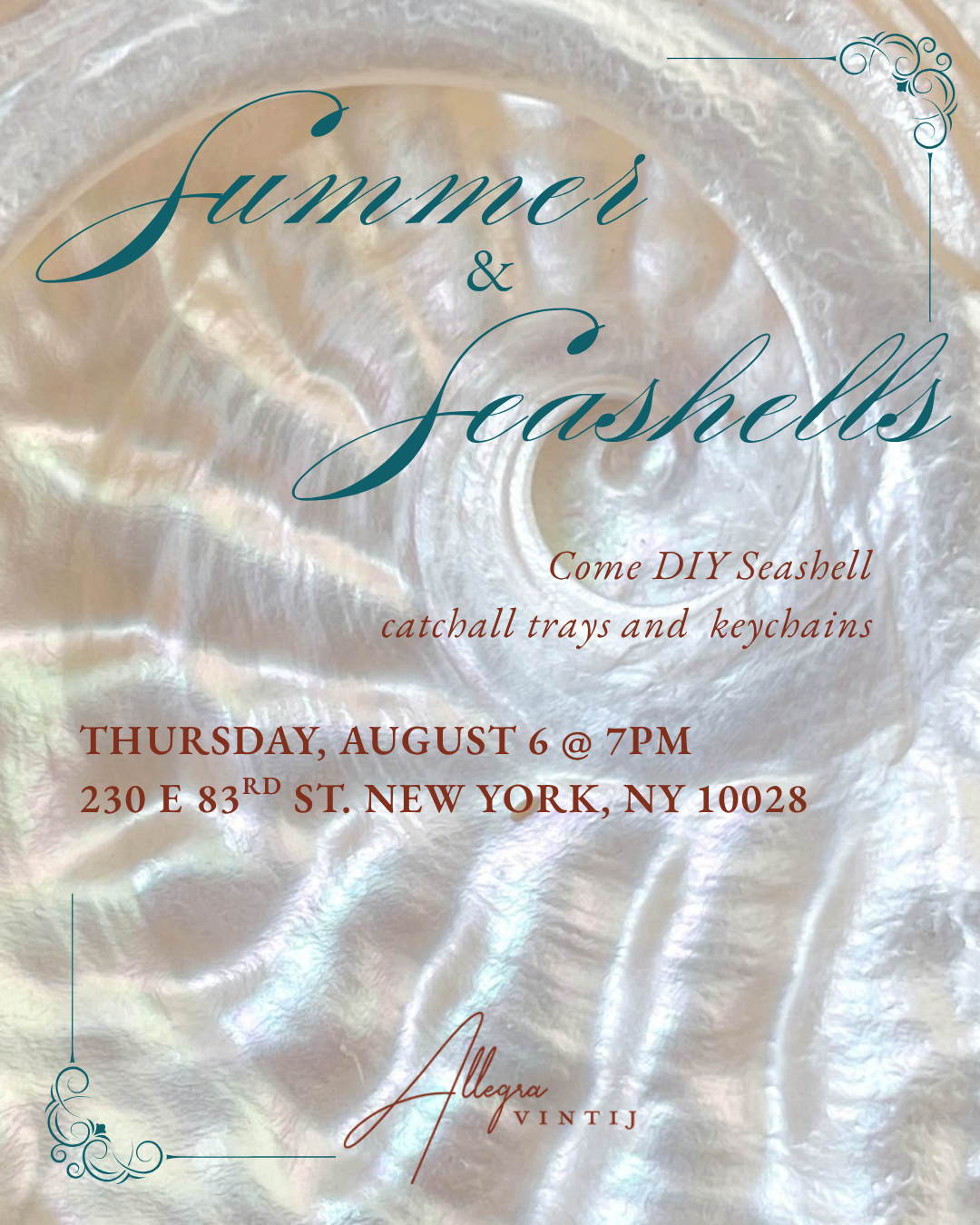 Summer and Seashells – DIY Tray Event