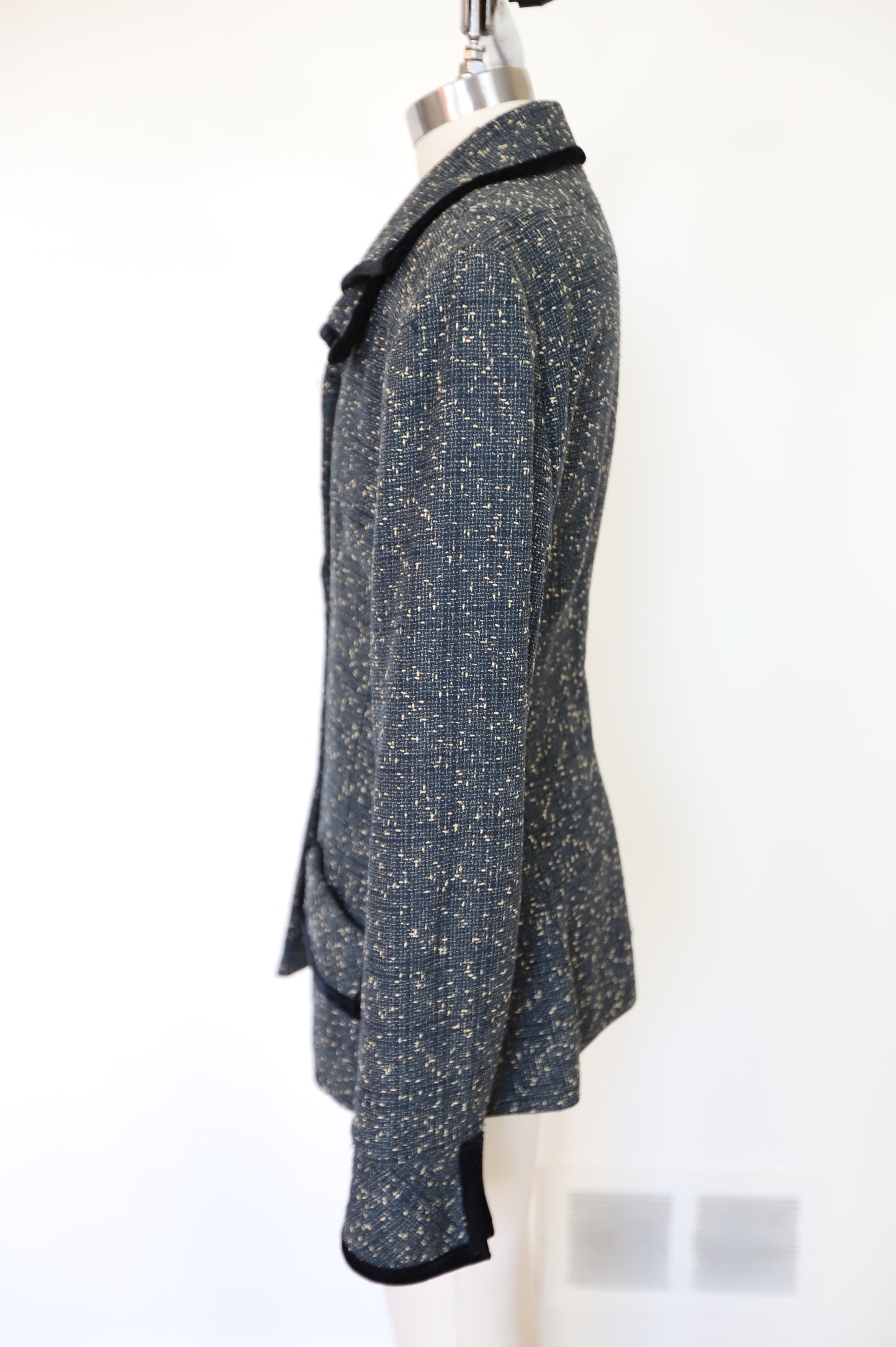 80s/90s Norma Kamali Wool Boucle Blazer