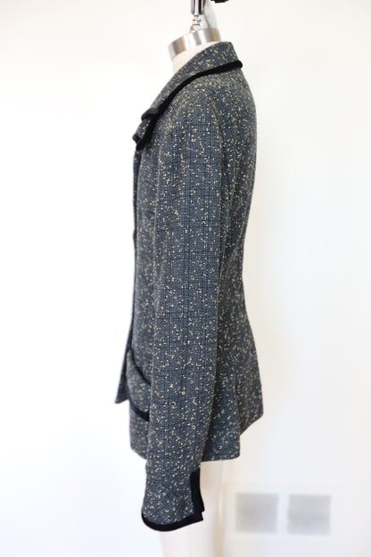 80s/90s Norma Kamali Wool Boucle Blazer