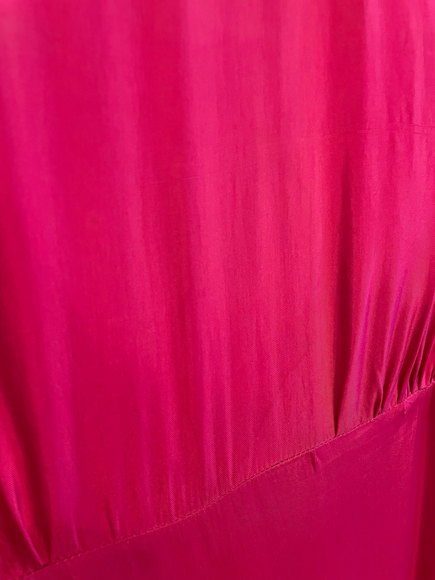 90s Backless Hot Pink Satin Dress