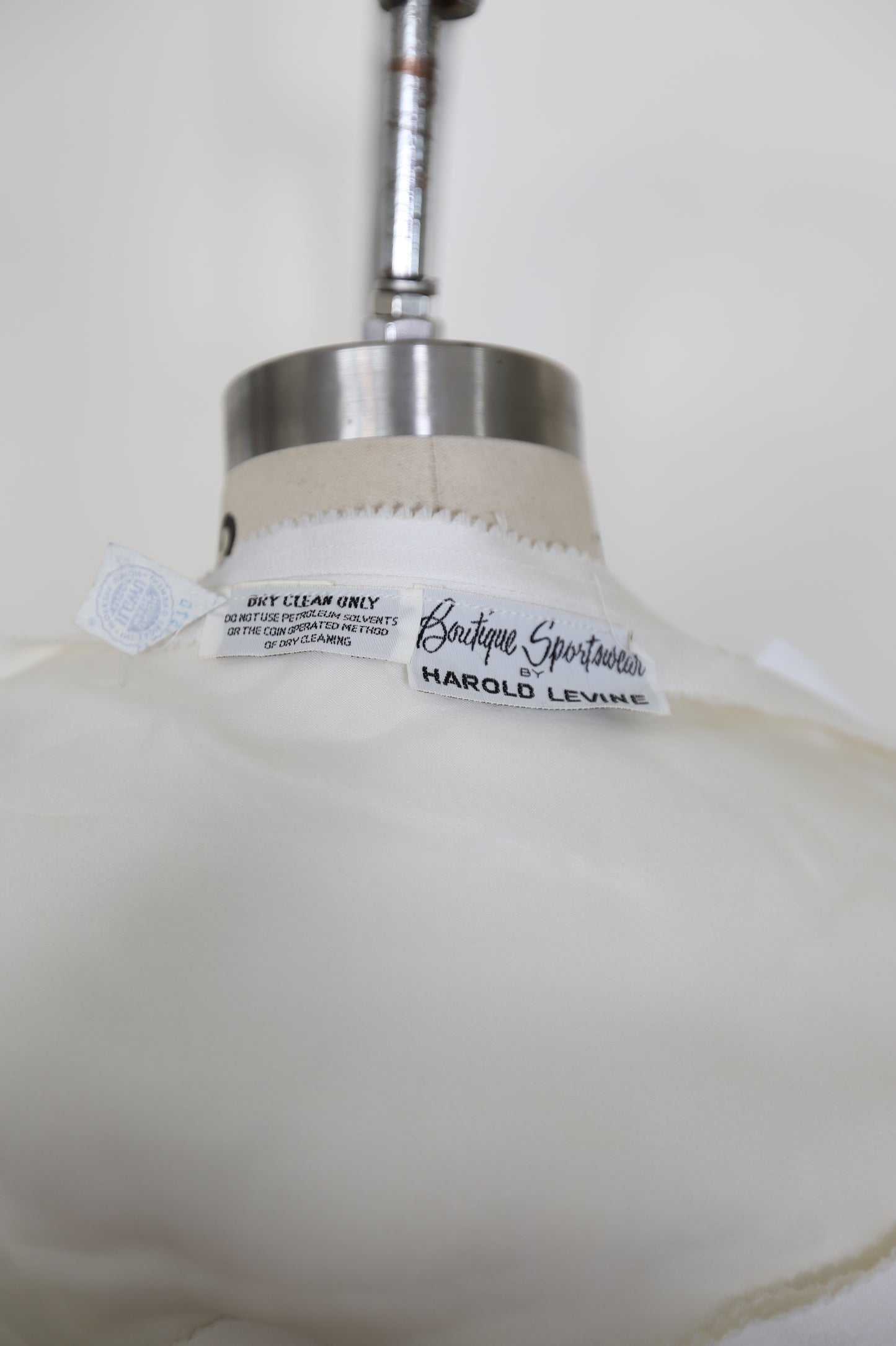 1990's Strapless Bridal Bow Gown Button Back With Train