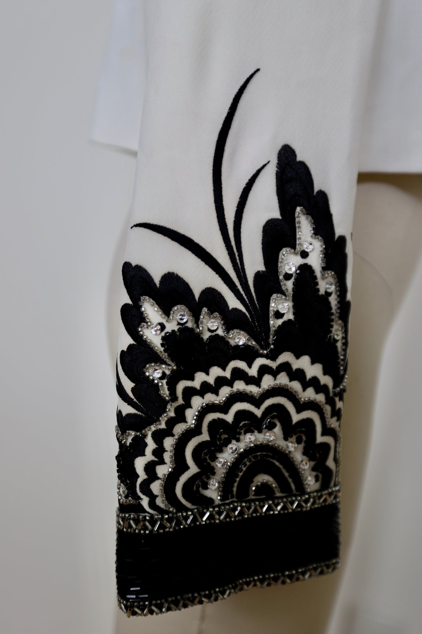 1980's Bob Mackie Beaded Embroidered Cropped Bridal Bolero