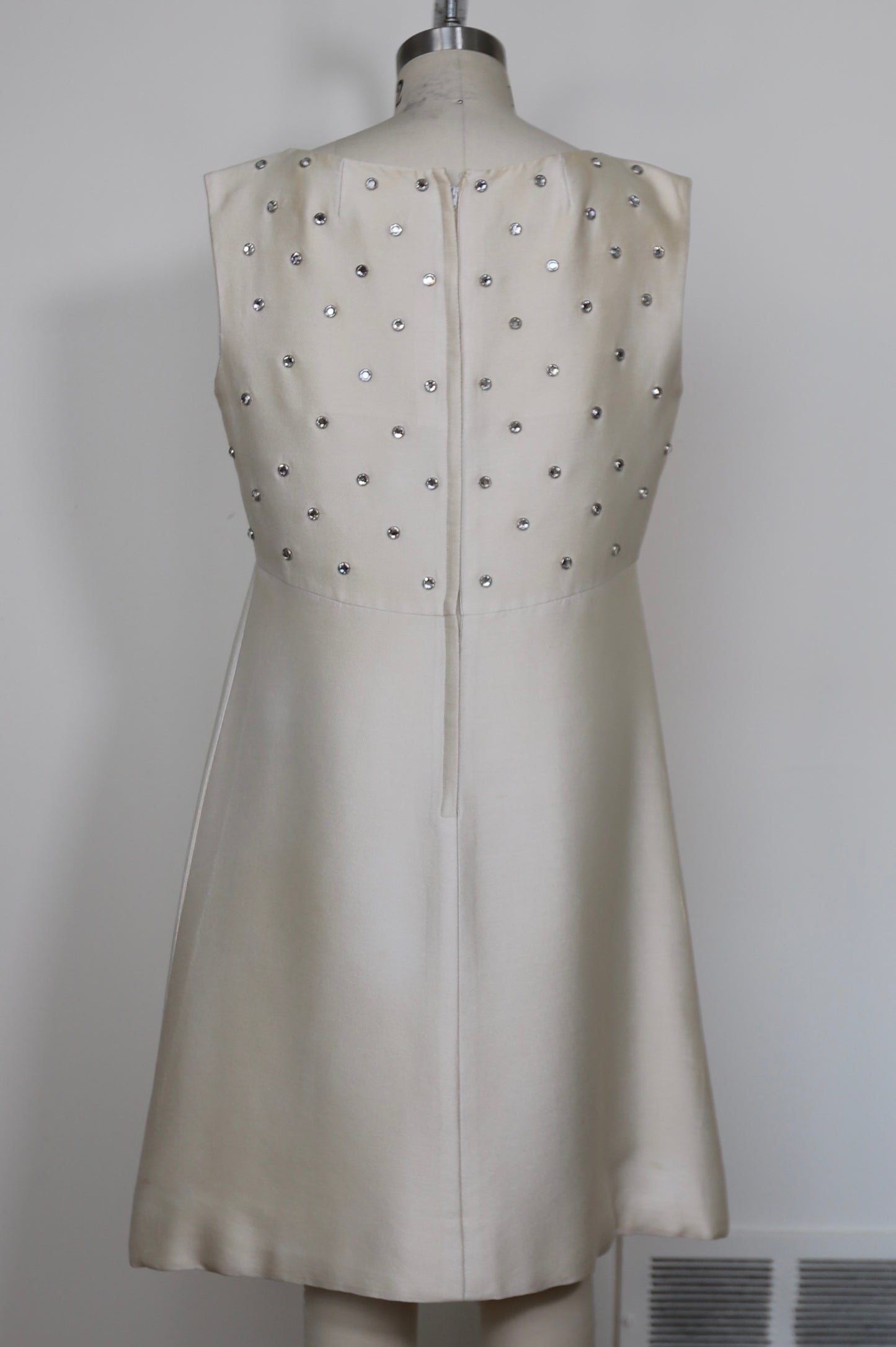 1960's Rhinestone Bow Mini Dress