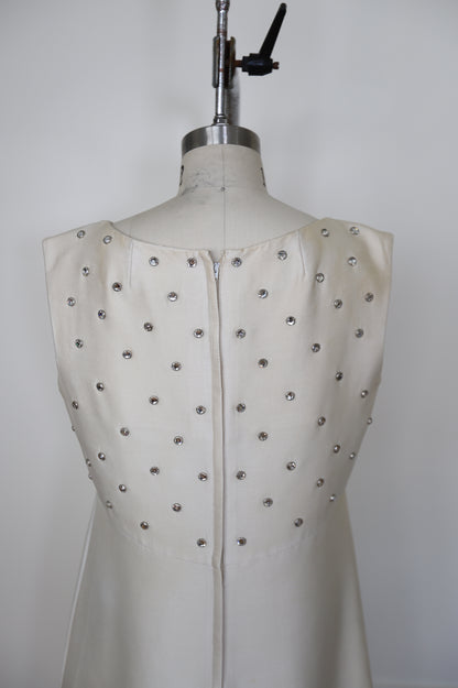 1960's Rhinestone Bow Mini Dress