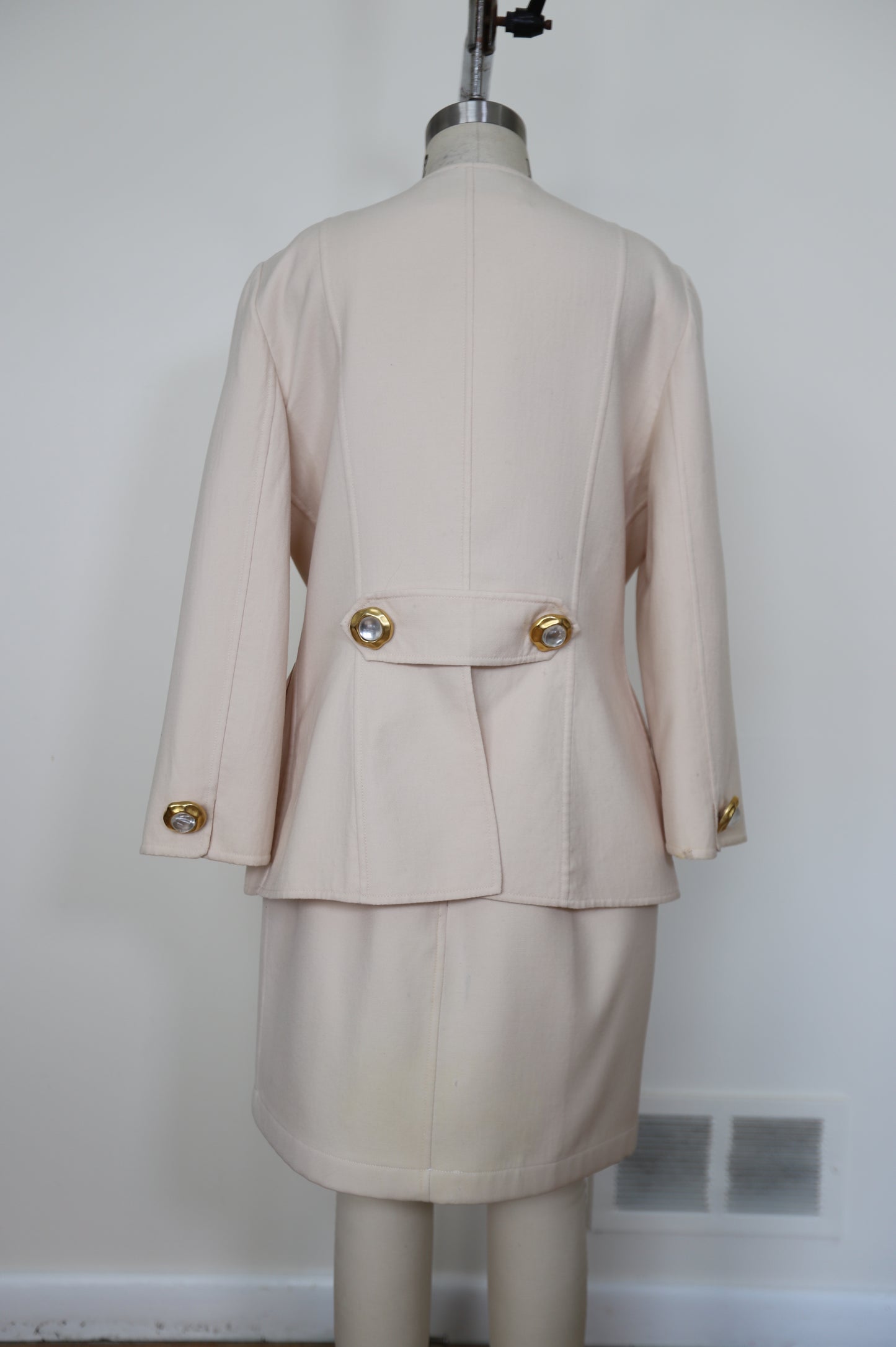 1980's Oscar De La Renta Skirt Suit