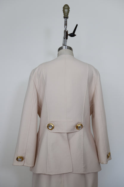 1980's Oscar De La Renta Skirt Suit