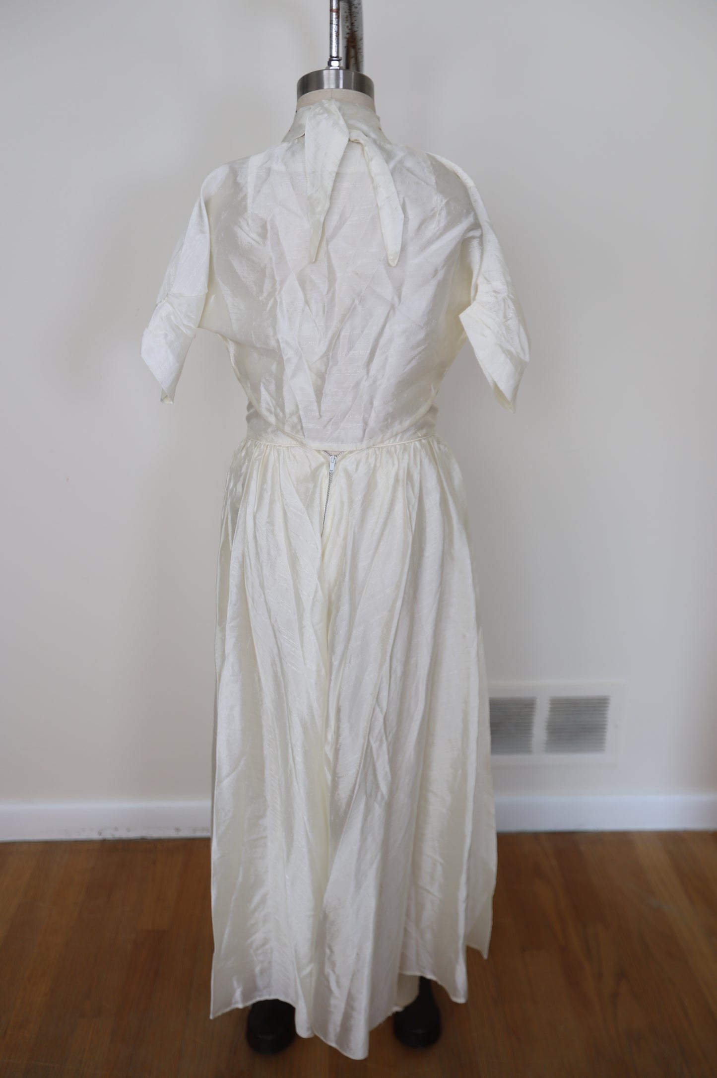 1950's Silk Taffeta 2 Piece Halter Dress W/ Bolero