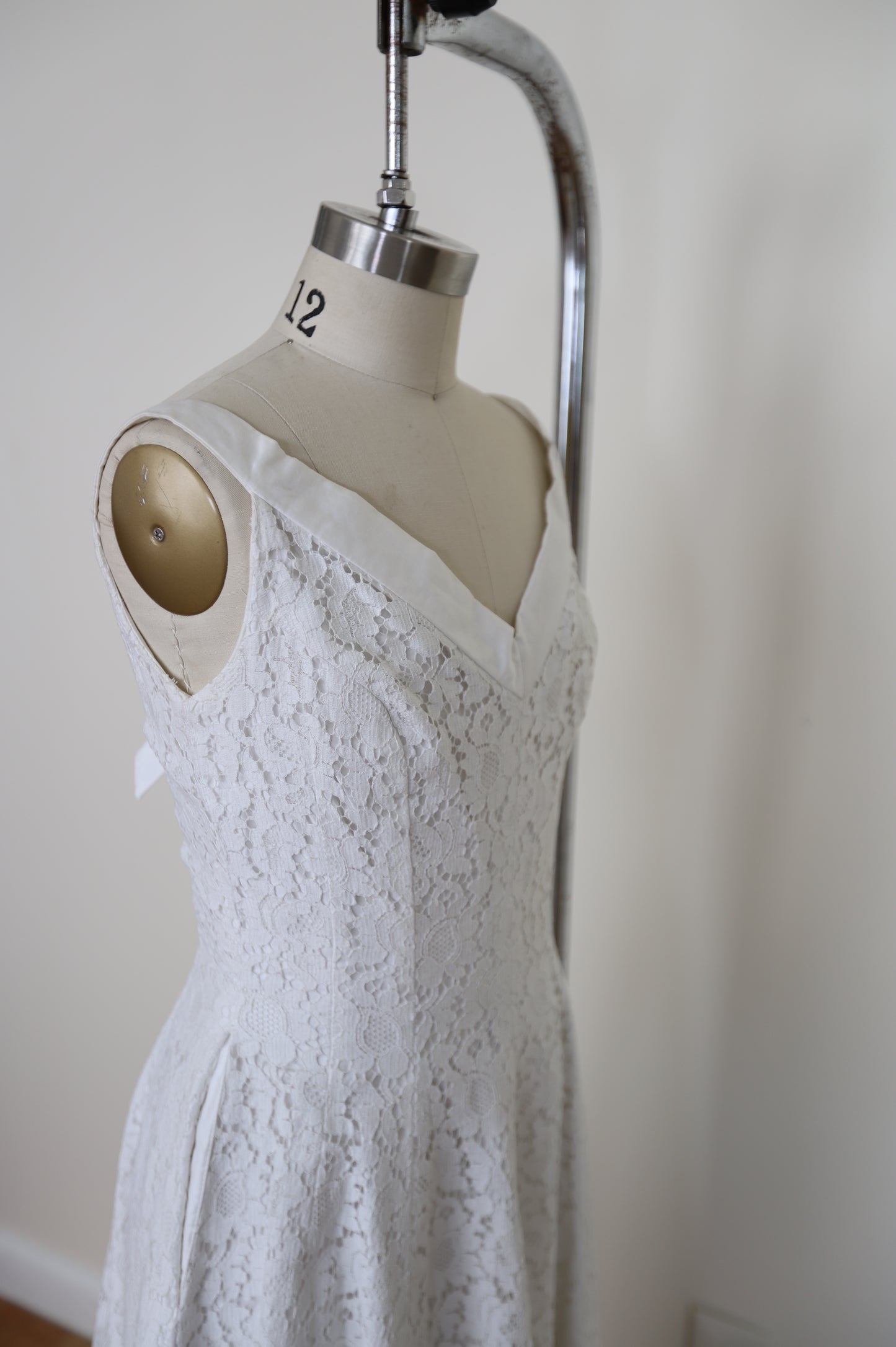 1950's Johnny Herbert Lace A Line Tea Dress