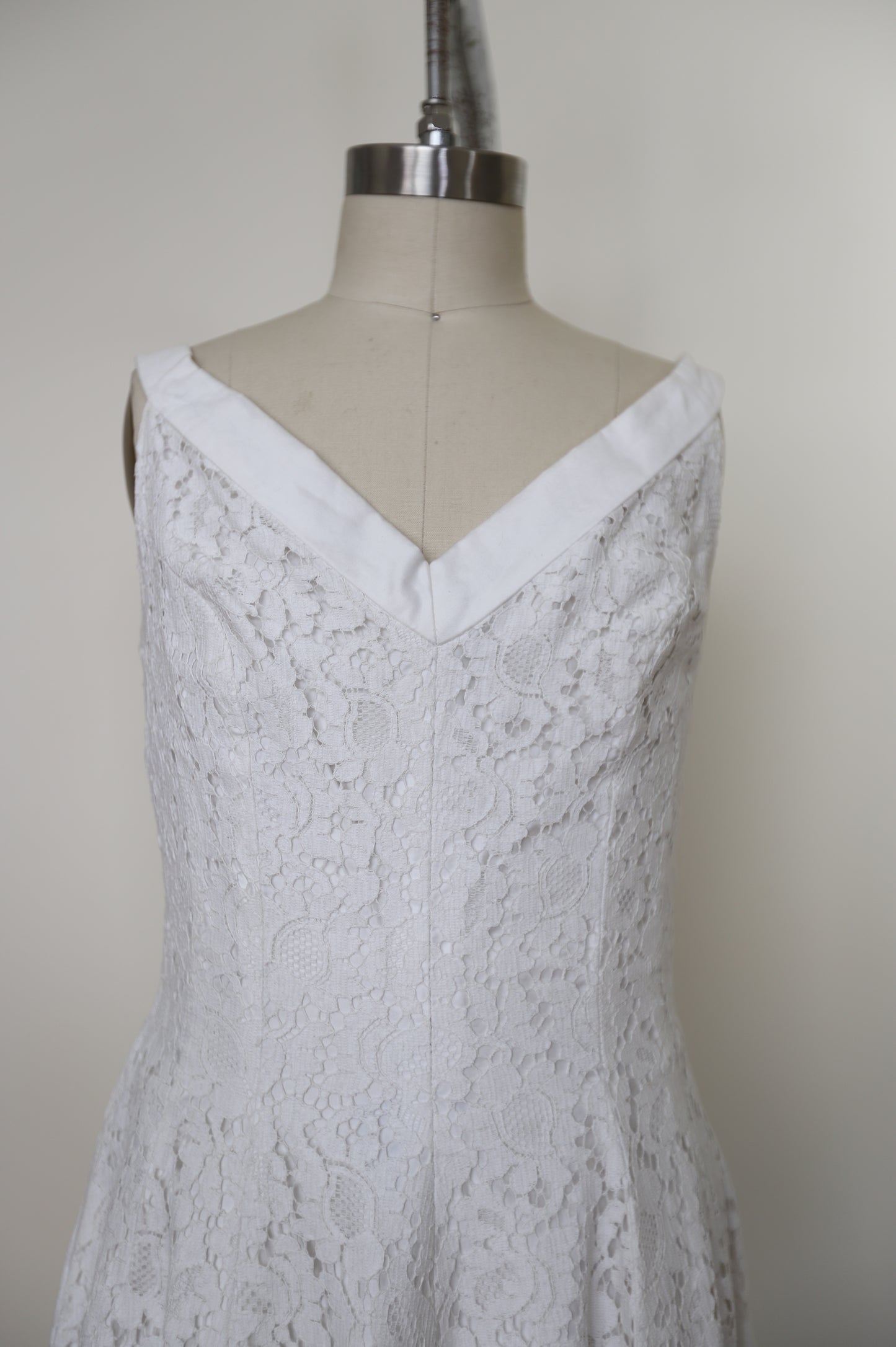 1950's Johnny Herbert Lace A Line Tea Dress