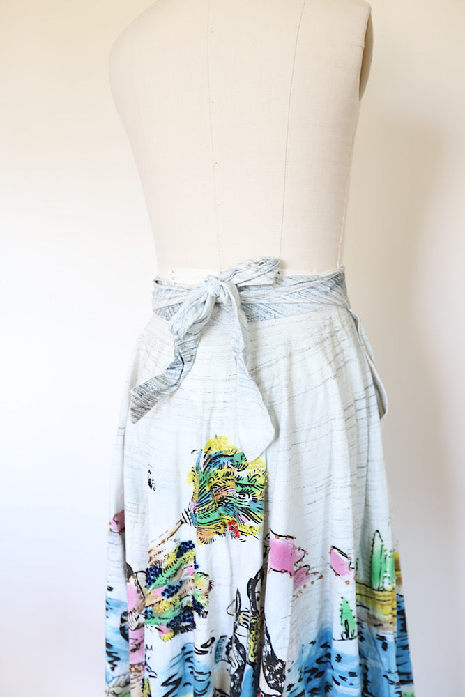 1960s Hawaiian Wrap Skirt