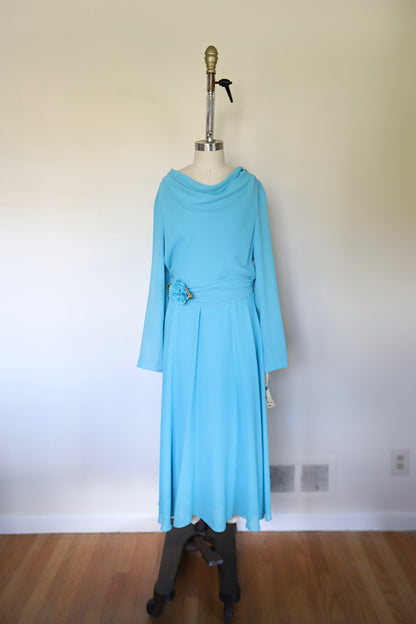 1960s Shawl Dress