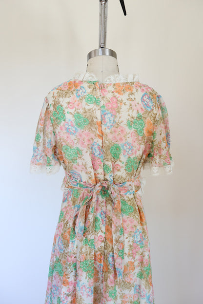 Vintage 1970s Floral Maxi Dress