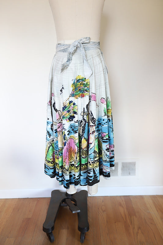 1960s Hawaiian Wrap Skirt